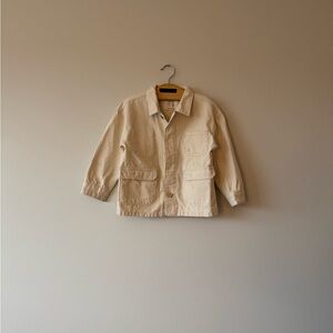 KIDS NATURAL CANVAS CHORE COAT